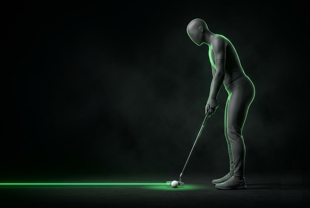 Putting analysis — face angle and stroke arc