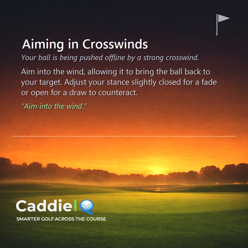 Mastering Crosswinds: Aiming Strategies for Golfers