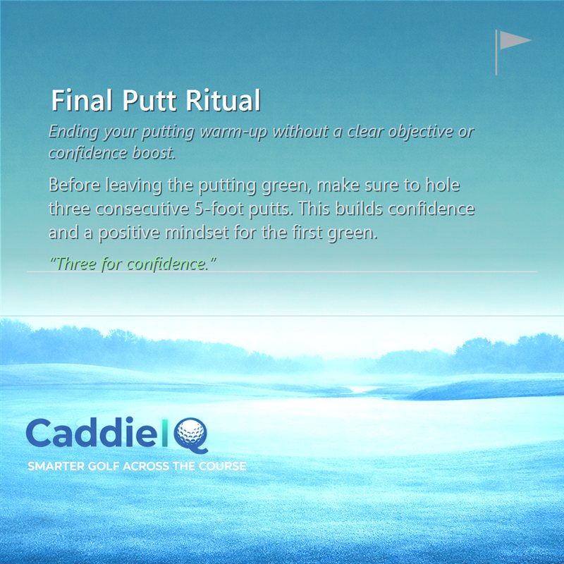 Boost Your Putting Confidence: The 'Three for Confidence' Ritual