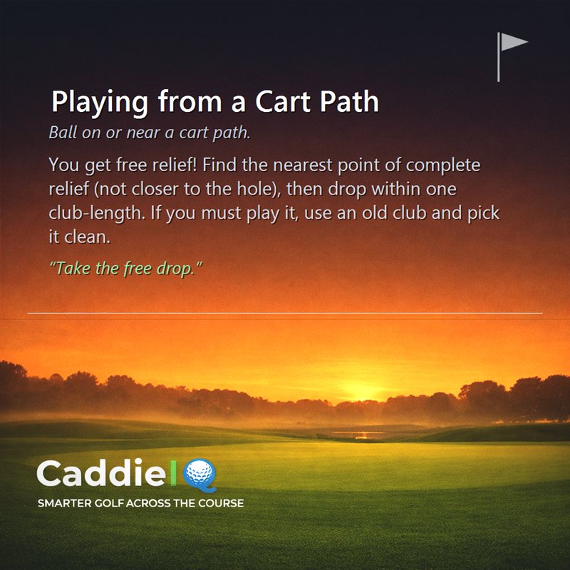 Cart Path Woes? Get Free Relief & Save Your Clubs!