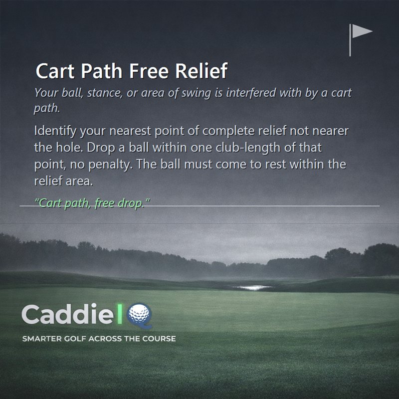 Cart Path Relief: Get Your Free Drop Right, Every Time