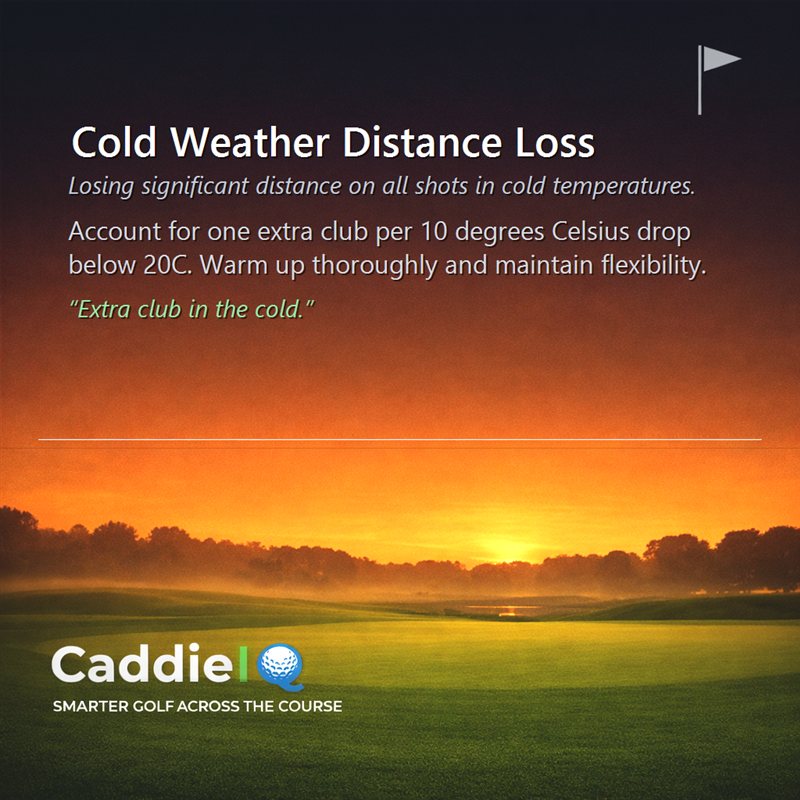 Cold Weather Golf: Conquer Distance Loss & Play Your Best