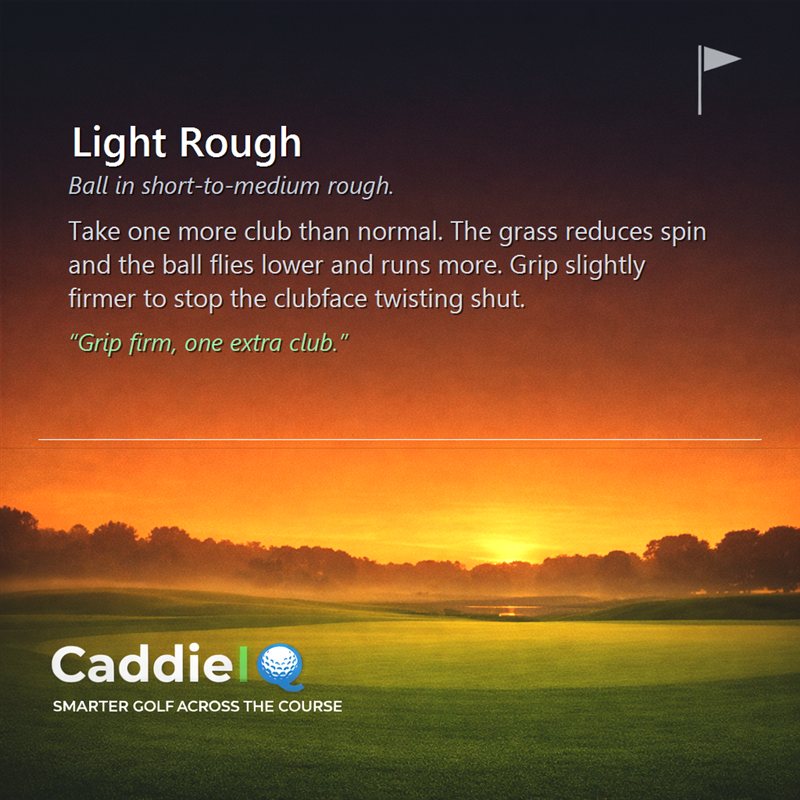 Conquer the Light Rough: Golf Tips for Better Shots