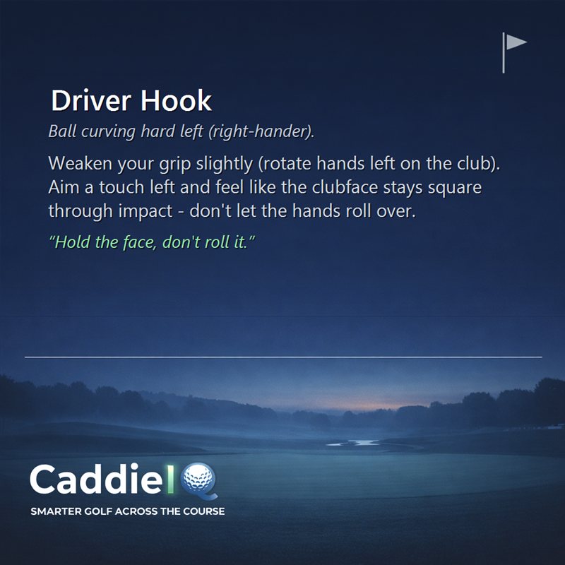 Cure Your Driver Hook: Straighten Out Your Tee Shots