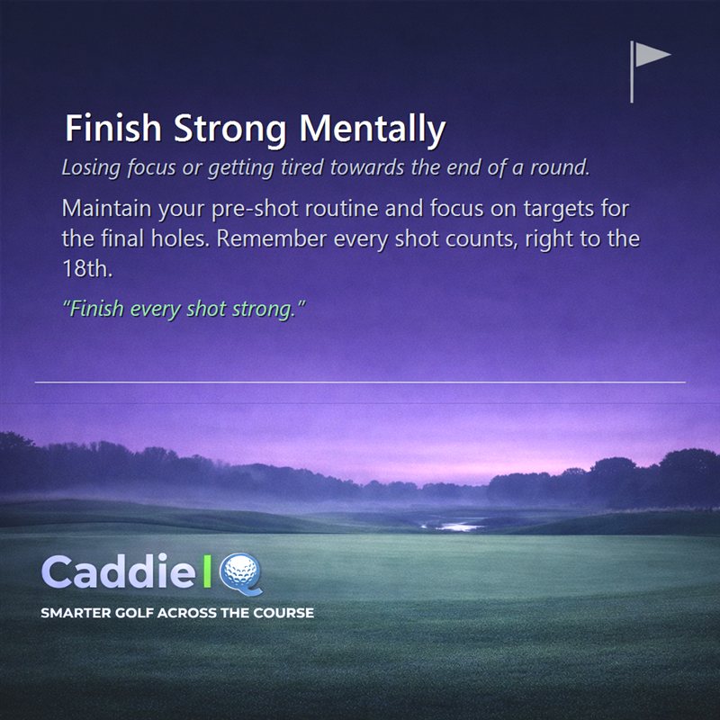 Finish Strong: Conquer Golf's Final Holes