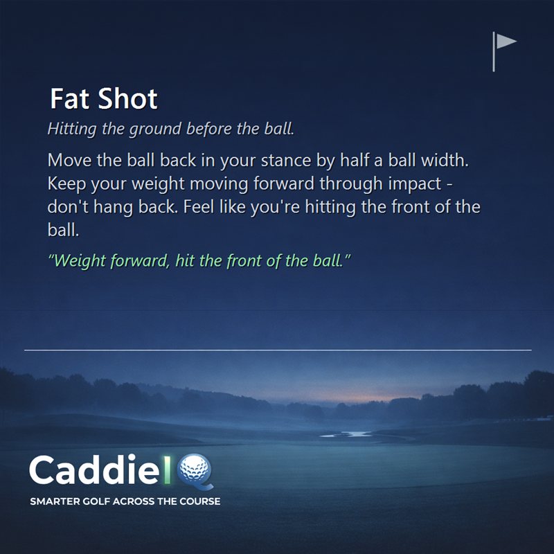 Fix Your Fat Shots: Stop Hitting Behind the Golf Ball
