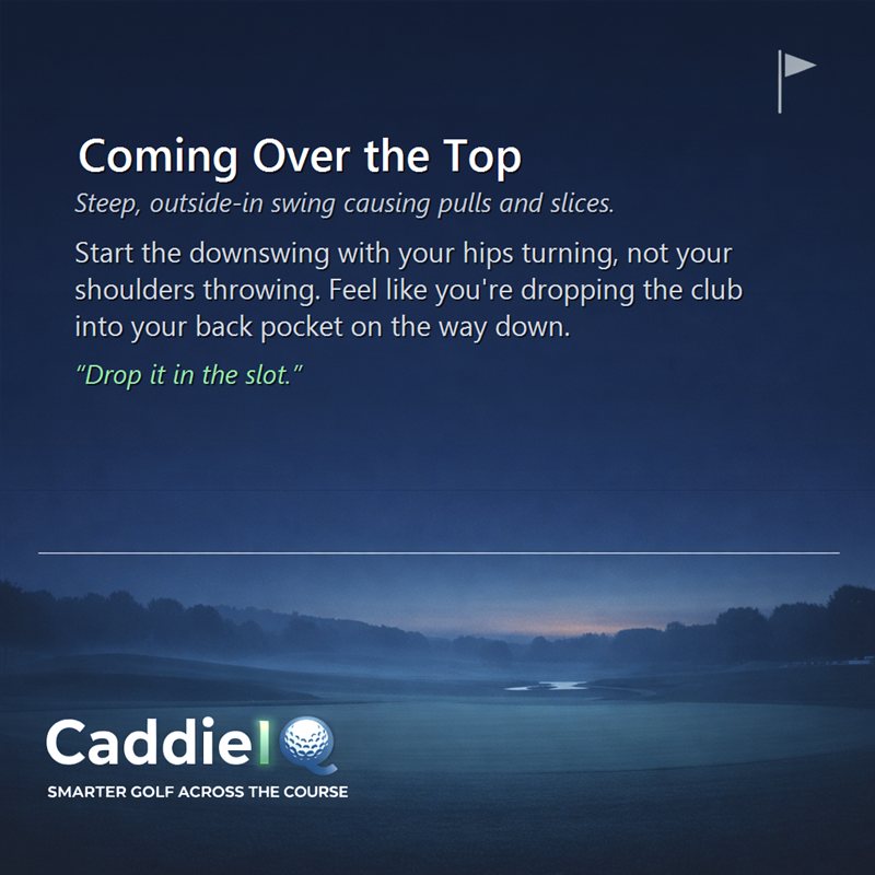 Fix Your Golf Slice: Stop Coming Over the Top