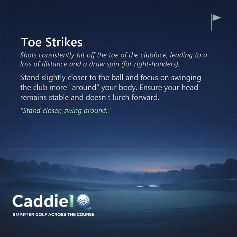 Eliminate Golf Toe Strikes: Boost Distance & Accuracy
