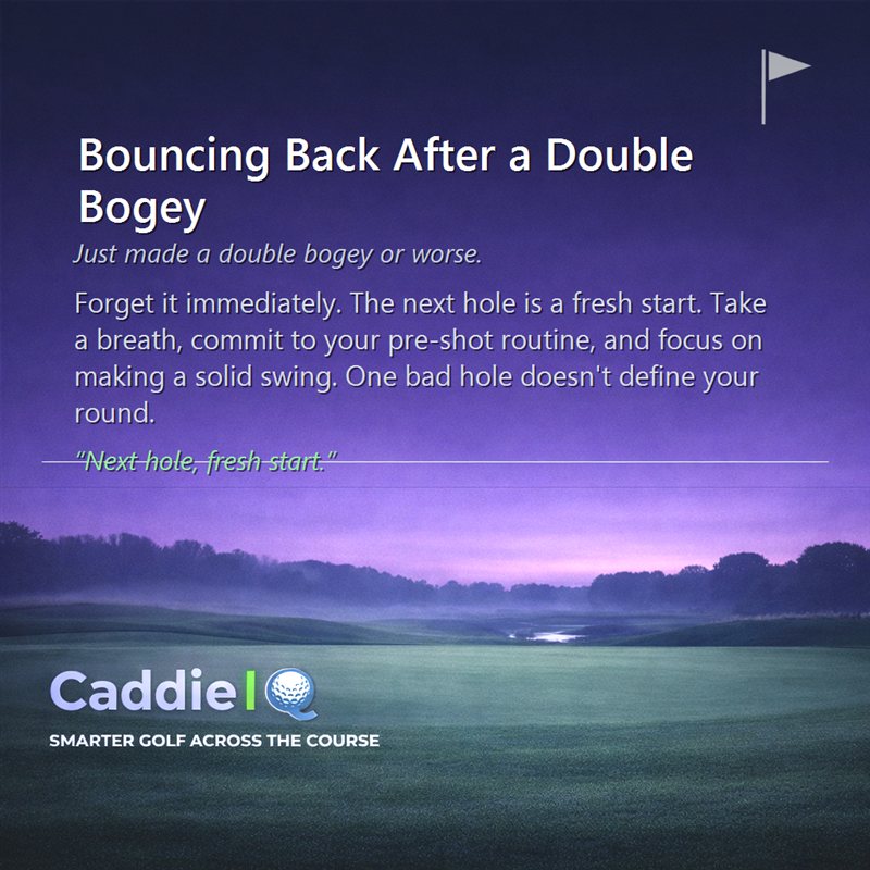 Forget the Double Bogey: Master Your Golf Comeback