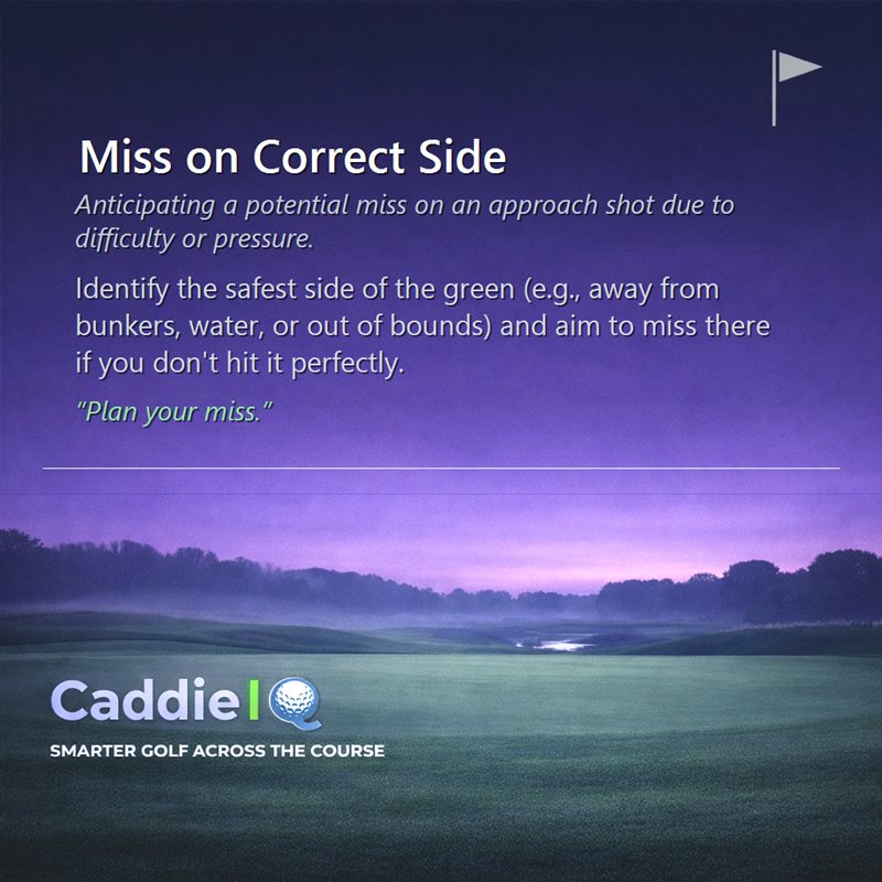 Golf Approach Shots: Learn to Miss on the Safe Side