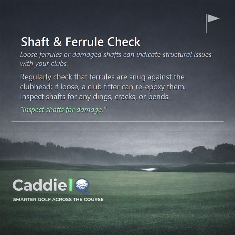 Club Health: Essential Shaft & Ferrule Inspection
