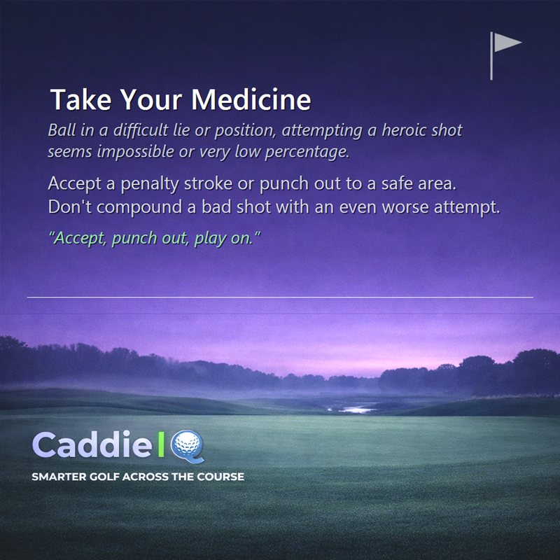 Golf Course Management: Master Taking Your Medicine