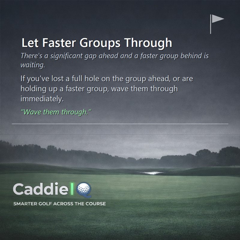 Golf Etiquette: Let Faster Groups Through for Better Play