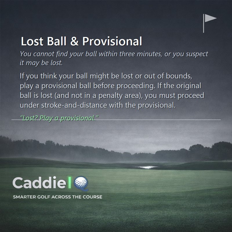Golf Lost Ball Rules: When & How to Play a Provisional