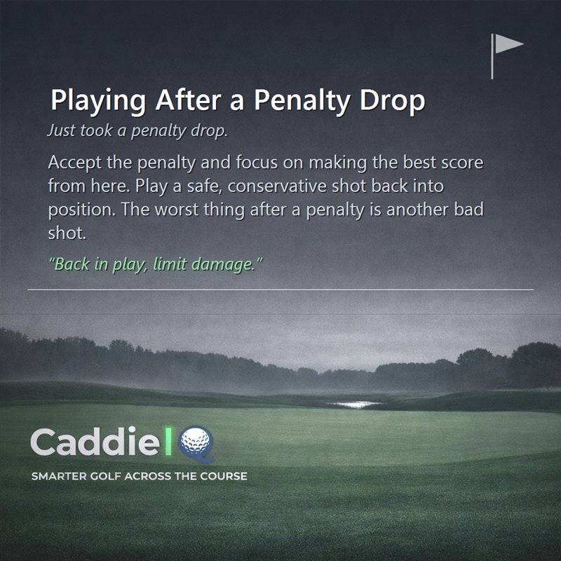 Golf Penalty Drop Recovery: Play Smart After a Bad Shot