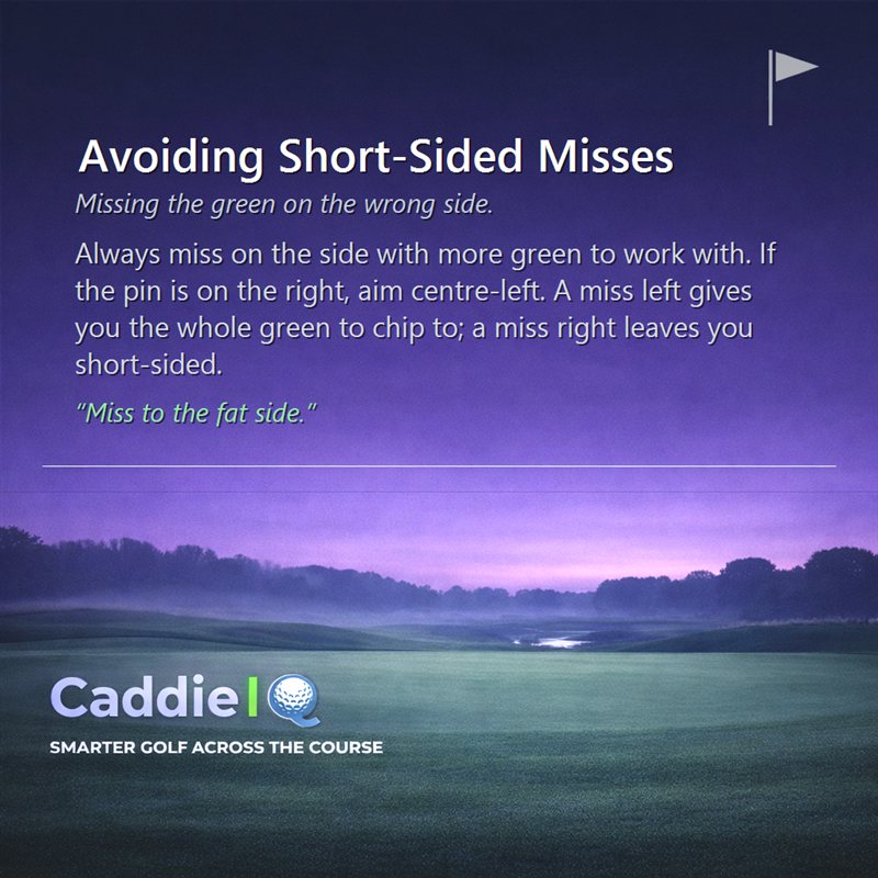 Golf Strategy: Master Avoiding Short-Sided Misses
