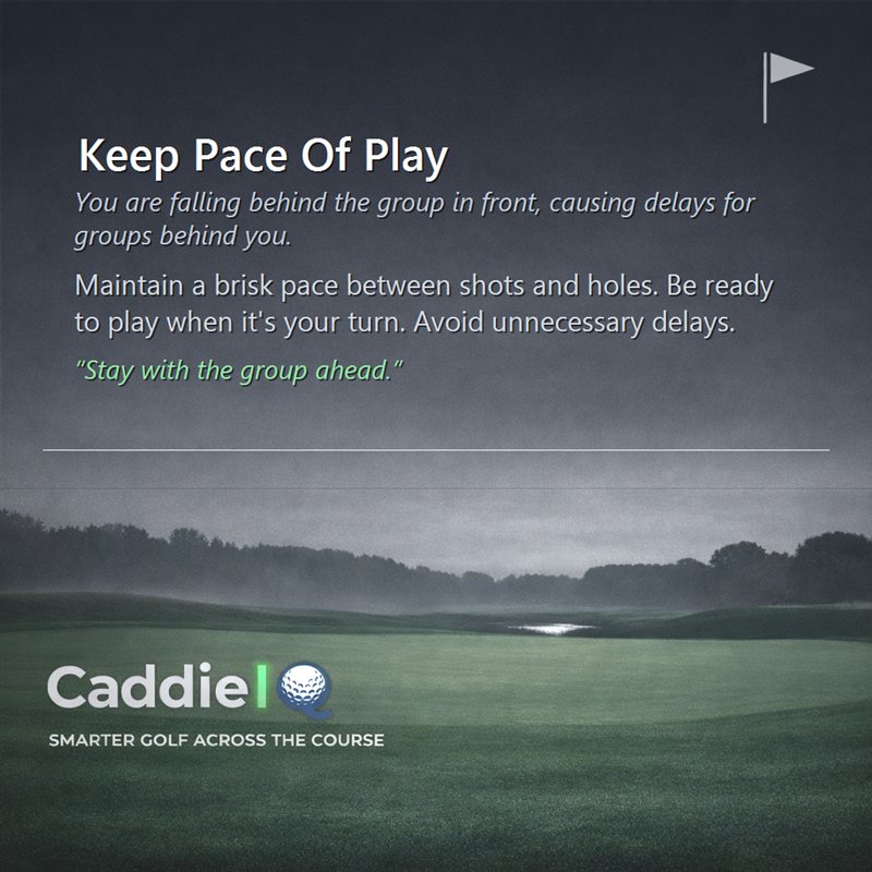 How to Keep Pace on the Golf Course: A CaddieIQ Guide