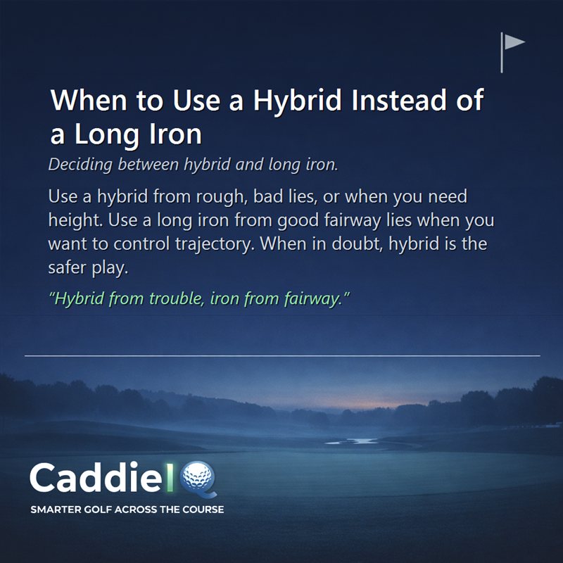 Hybrid vs. Long Iron: Master Your Golf Club Choice