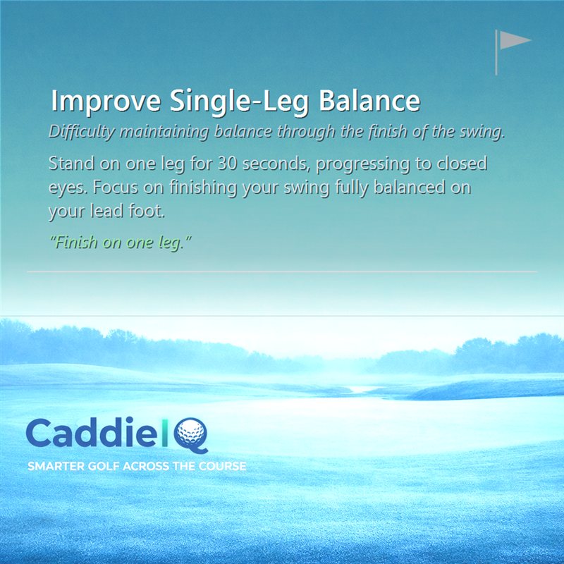 Master Your Golf Finish: Improve Single-Leg Balance