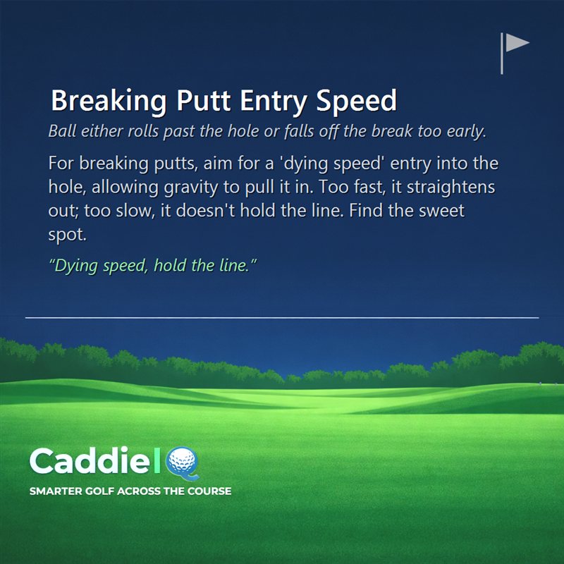 Master Breaking Putts: Perfect Entry Speed for More Holed Putts