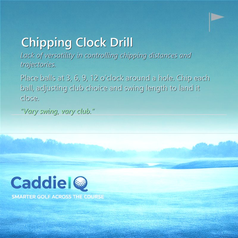 Master Chipping: The Clock Drill for Distance Control