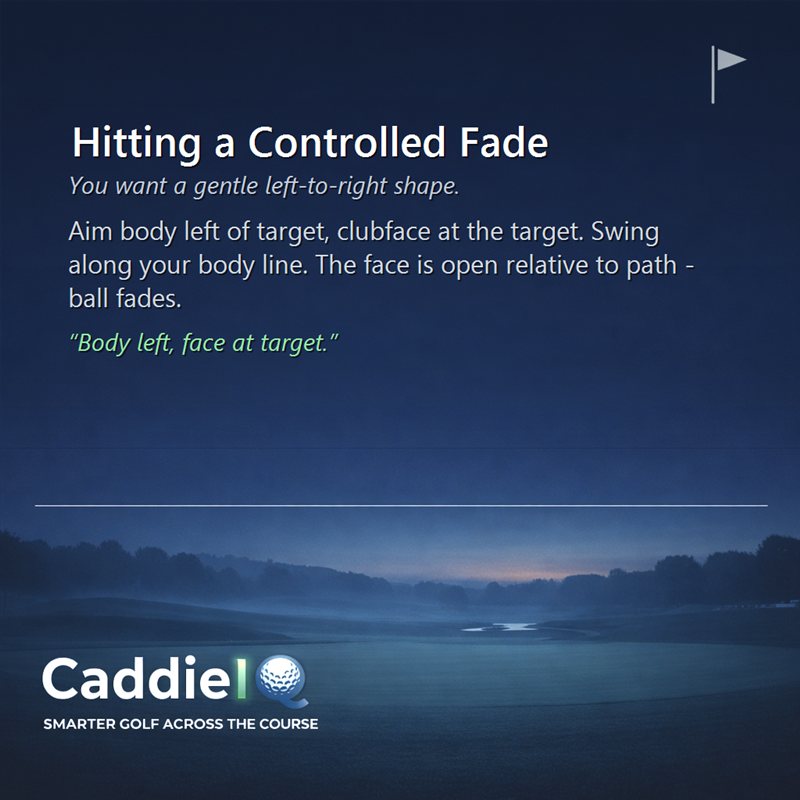 Master the Controlled Fade: Shape Your Golf Shots