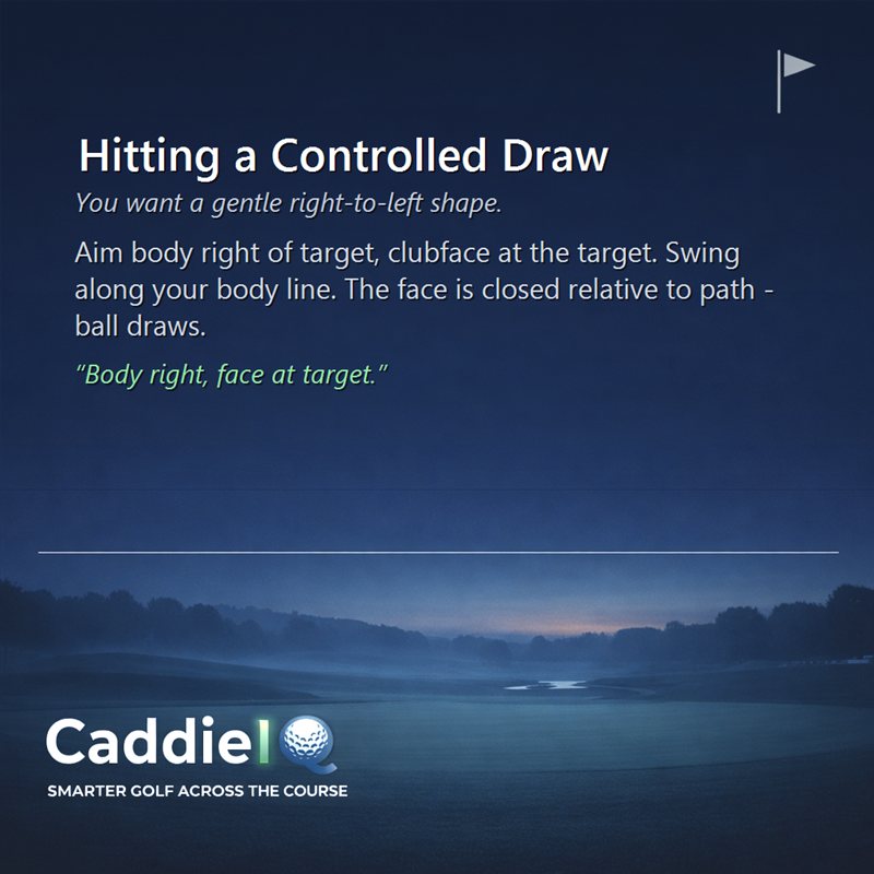 Master the Controlled Draw: Shape Your Golf Shots