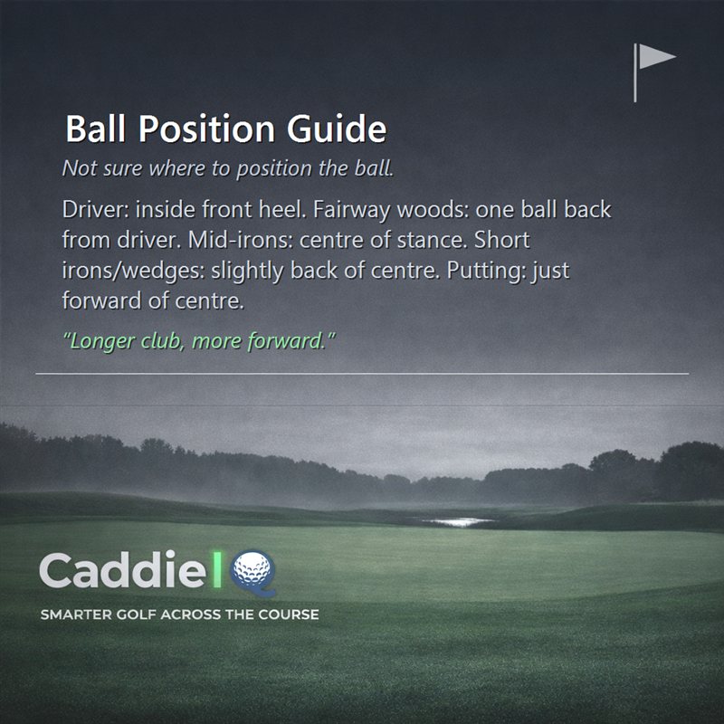 Master Your Golf Ball Position: The Ultimate Guide