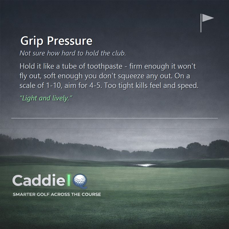 Master Your Golf Grip Pressure: The Toothpaste Tube Analogy