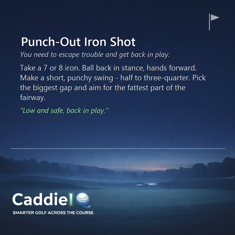Master the Golf Punch-Out Shot: Escape Trouble Safely