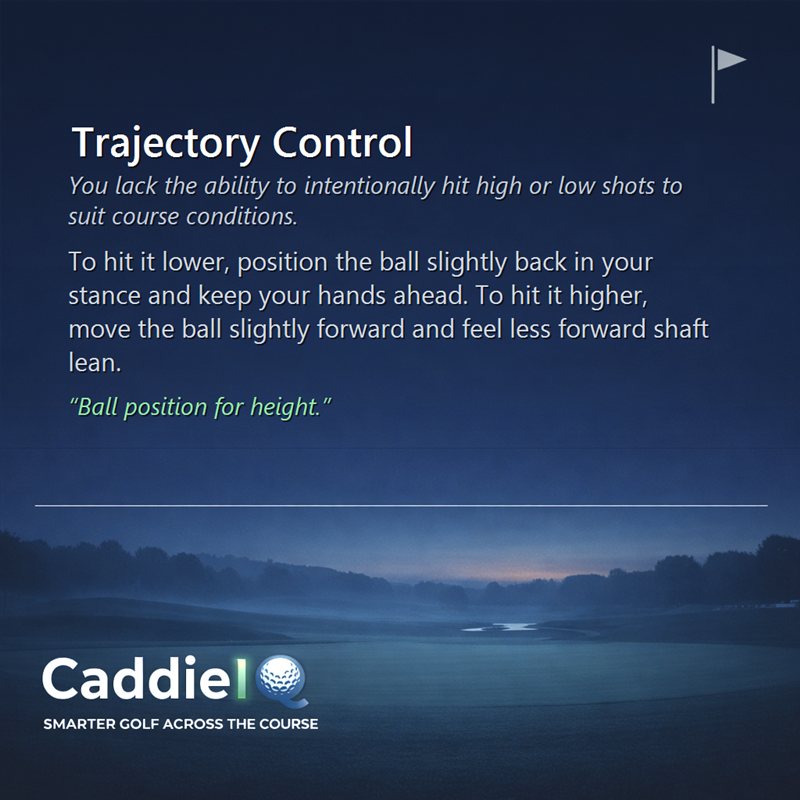 Master Golf Trajectory: Hit High, Low Shots Consistently