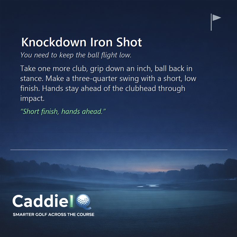 Master the Knockdown Shot: Control Your Golf Ball Flight