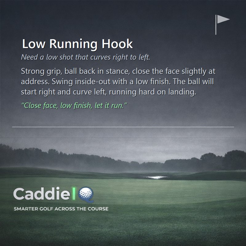 Master the Low Running Hook in Golf: Your Ultimate Guide