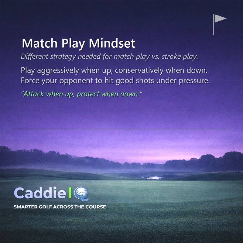 Master Match Play: Attack When Up, Protect When Down