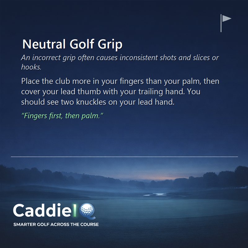Unlock Consistency: Master the Neutral Golf Grip
