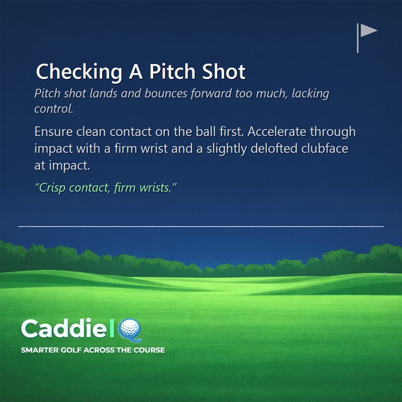 Master Your Pitch Shots: Stop the Roll, Gain Control