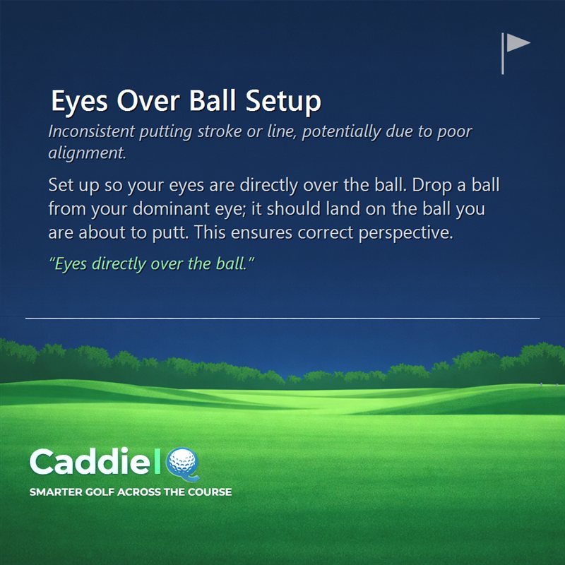 Master Your Putting: Eyes Over Ball Setup Guide