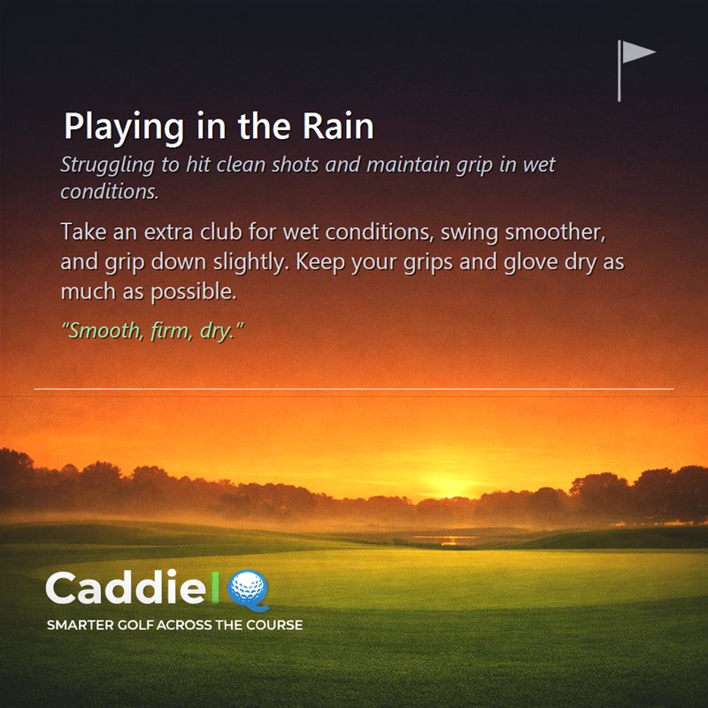Master Rain Golf: Hit Cleaner Shots & Grip Better