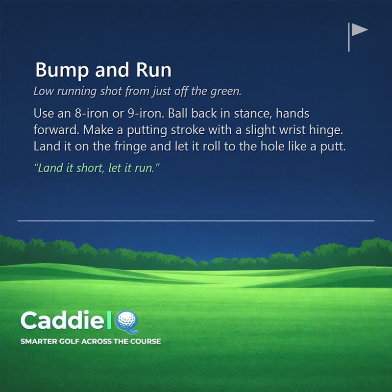 Master the Bump and Run: Your Go-To Shot Around the Green