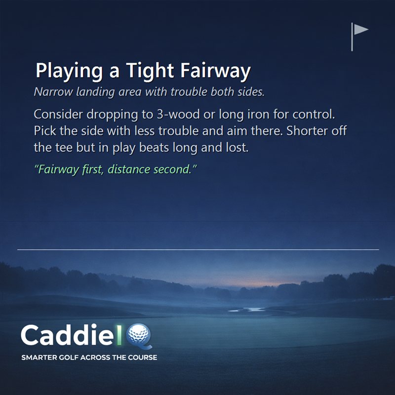 Master Tight Fairways: Accuracy Over Power