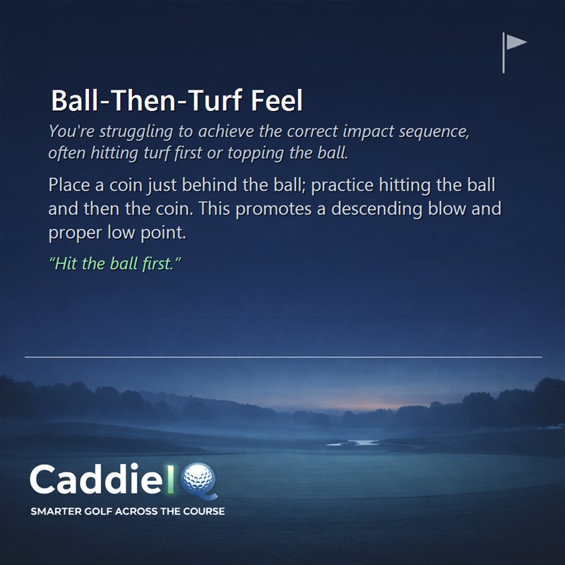 Mastering Ball-Then-Turf: Your Guide to Crisp Golf Impact