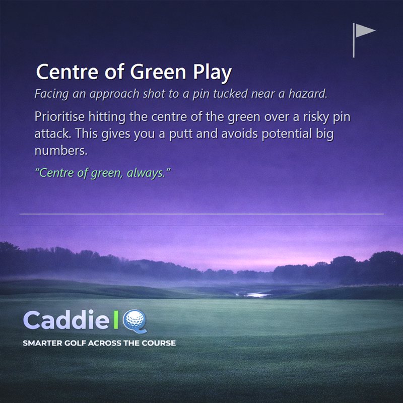 Mastering Centre of Green Play for Lower Golf Scores