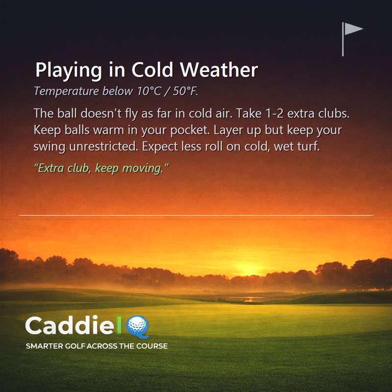 Mastering Cold Weather Golf: Essential Tips for 10°C & Below