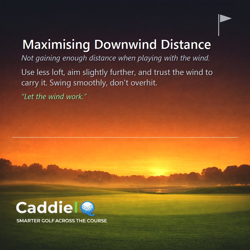 Mastering Downwind Golf Shots: Gain Easy Distance