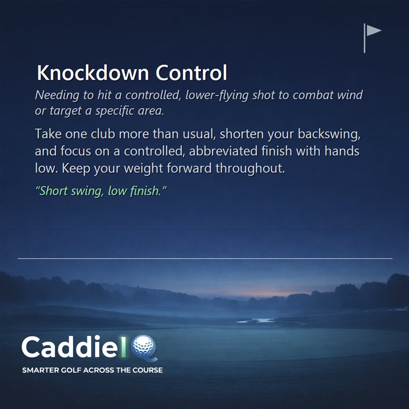 Mastering the Golf Knockdown: Control Your Ball Flight