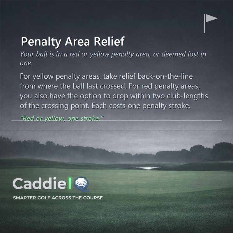 Mastering Golf Penalty Area Relief: Red & Yellow Rules