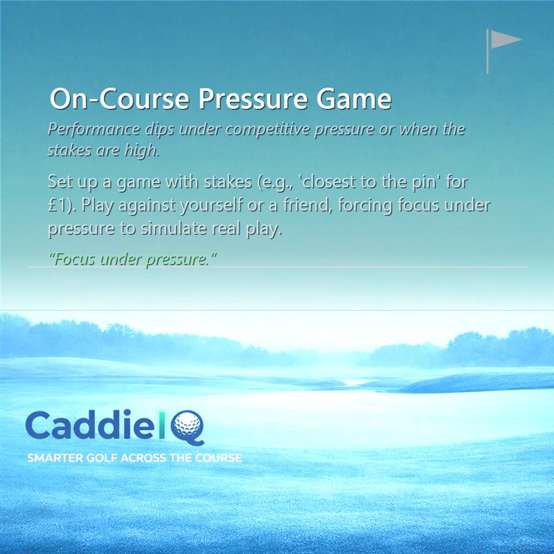 Mastering Golf Pressure: Play Better Under Stakes