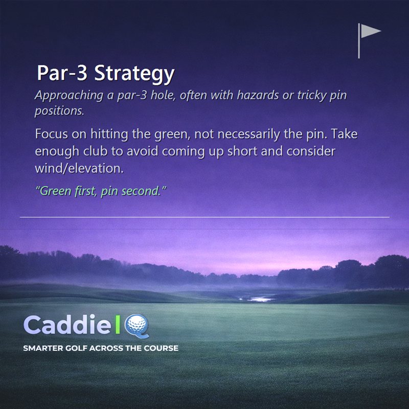 Mastering Par-3s: Green First, Pin Second