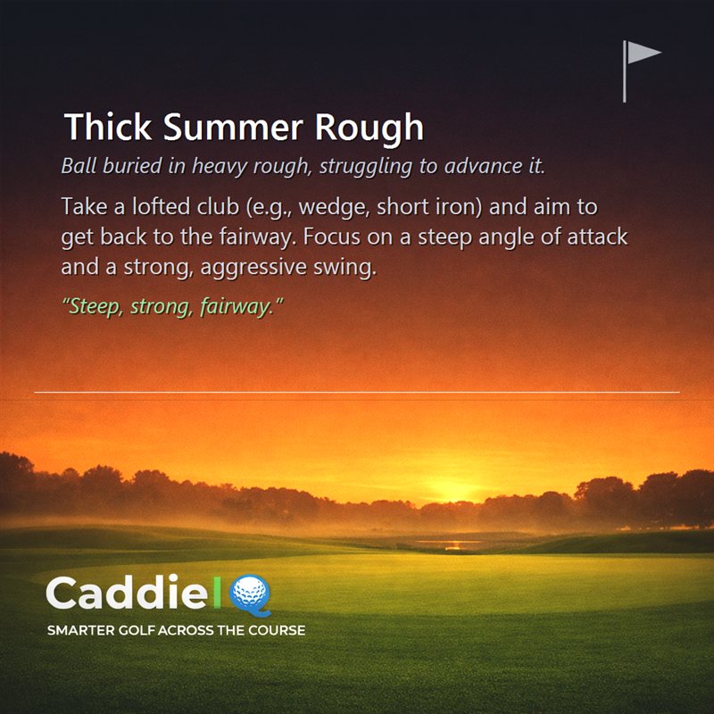 Mastering Thick Summer Rough: Get Back to the Fairway