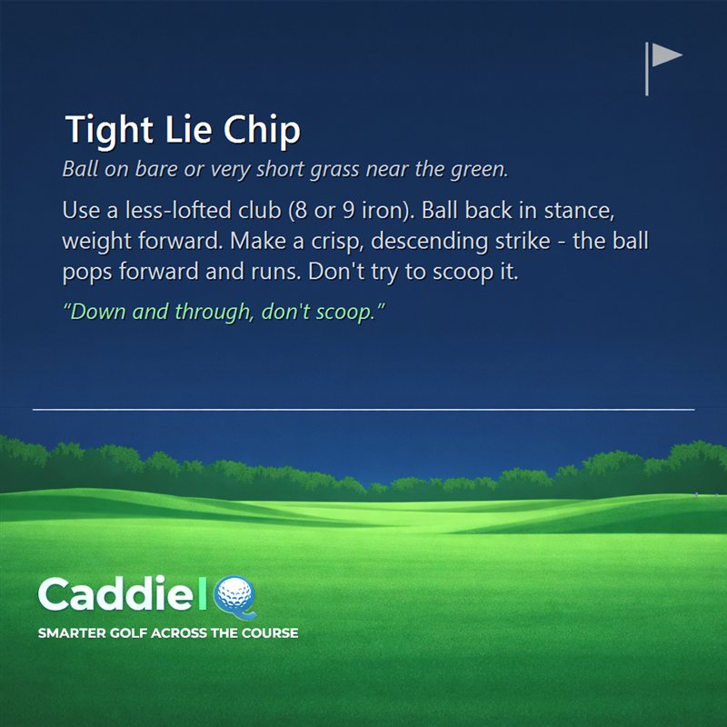 Mastering the Tight Lie Chip: A Pro's Guide